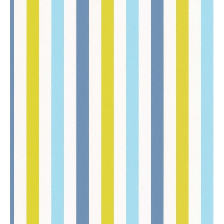 Papel pintado rayas de colores fondo blanco - Raya Magic Stars 120196