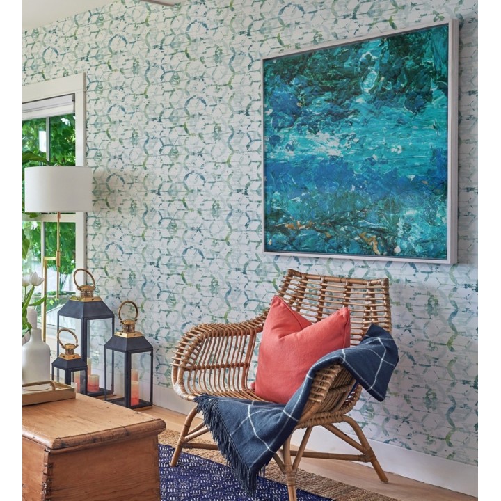 Papel pintado geométrico estilo moderno - Rings Gallery 680808