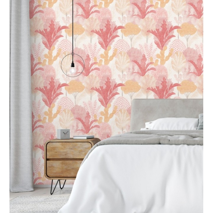 Papel pintado de árboles y cactus estilo tropical - Town Forest 680810