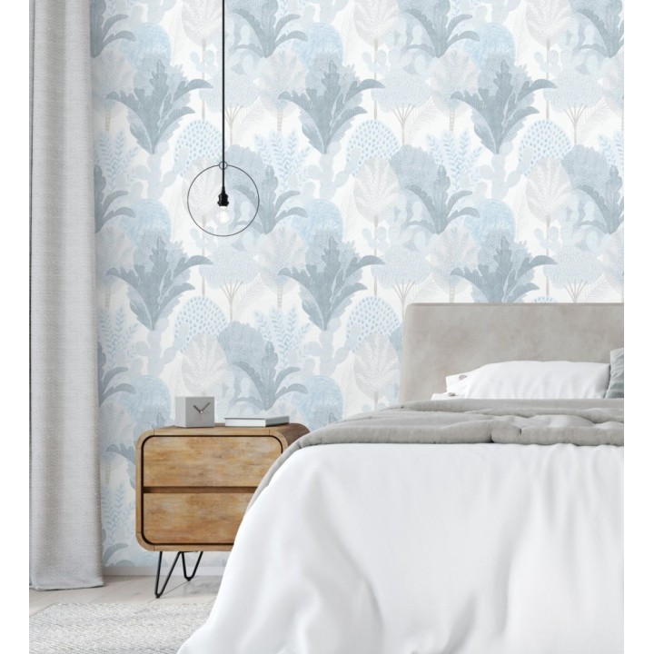 Papel pintado de árboles y cactus estilo tropical - Town Forest 680812