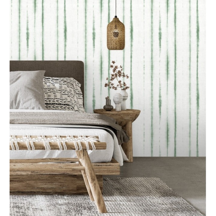 Papel pintado de rayas estilo tropical - Soho House 680815