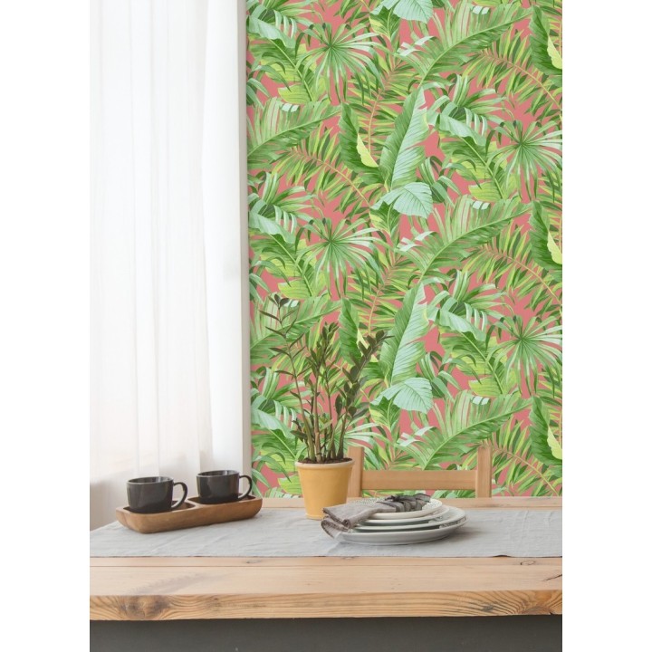 Papel pintado hojas tropicales - Indonesia 680819