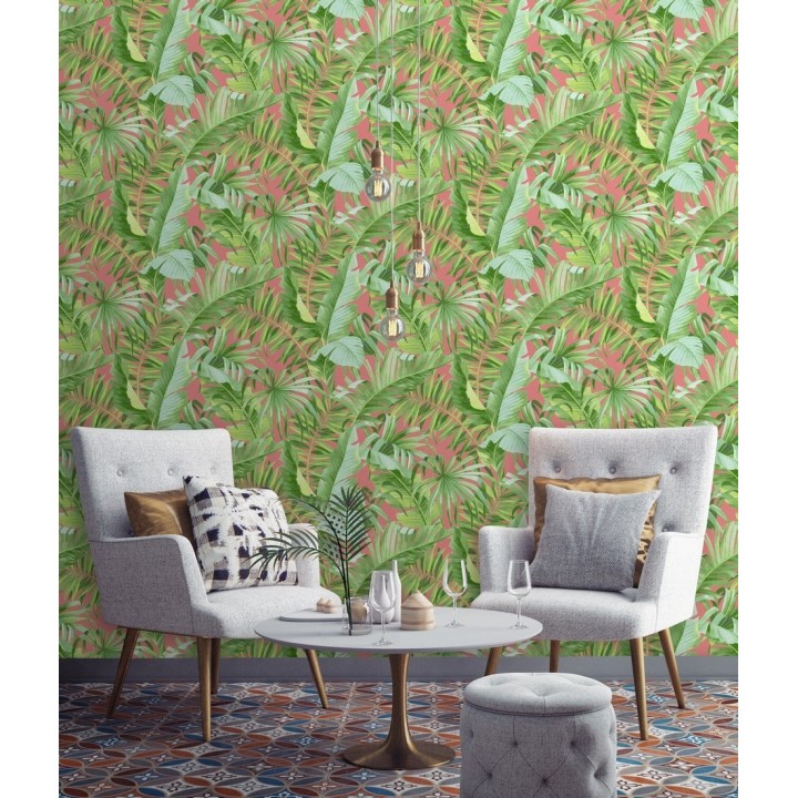 Papel pintado hojas tropicales - Indonesia 680819