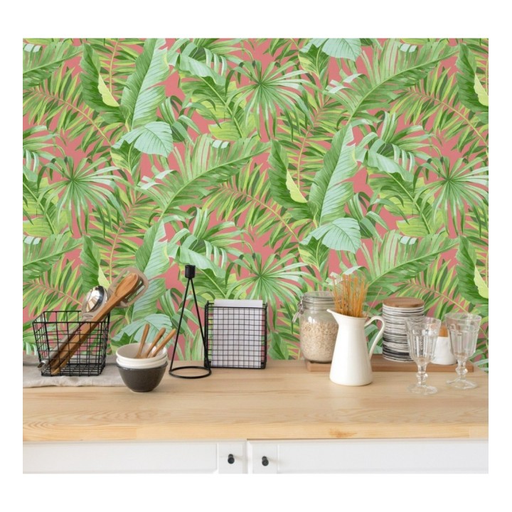 Papel pintado hojas tropicales - Indonesia 680819