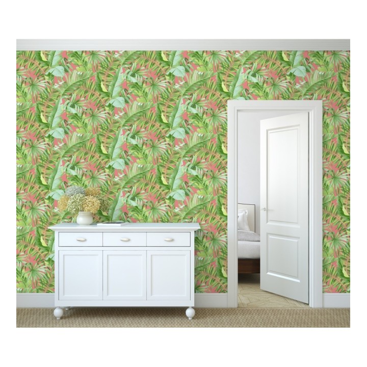 Papel pintado hojas tropicales - Indonesia 680819