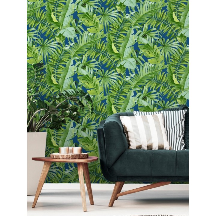 Papel pintado hojas tropicales - Indonesia 680820