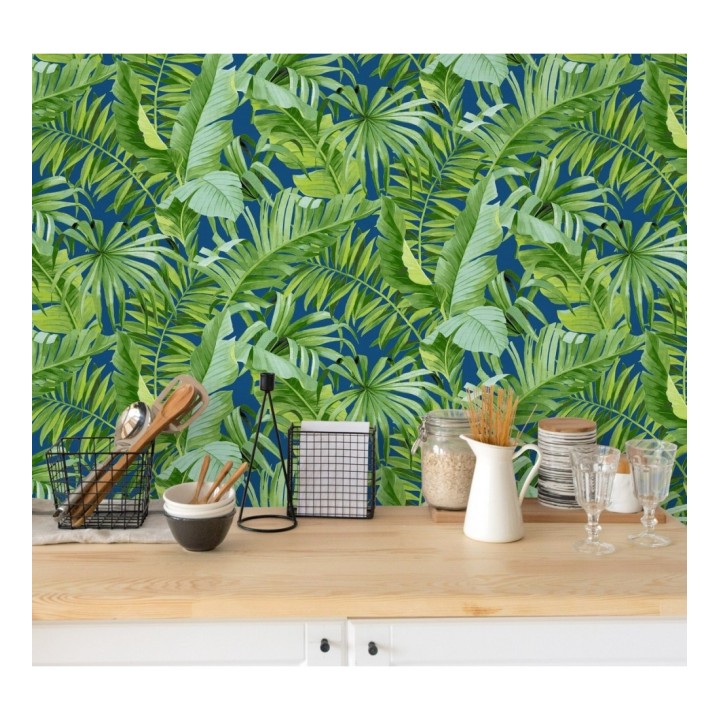Papel pintado hojas tropicales - Indonesia 680820