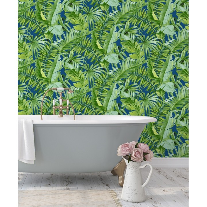 Papel pintado hojas tropicales - Indonesia 680820