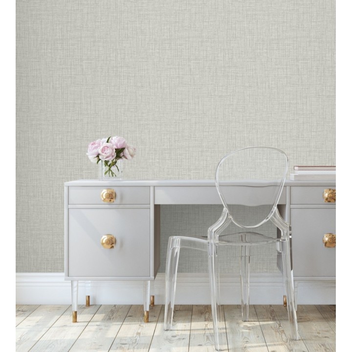 Papel pintado liso con textura textil - Bucarest 680821