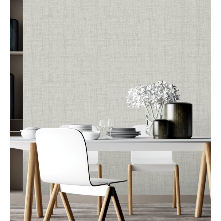 Papel pintado liso con textura textil - Bucarest 680821