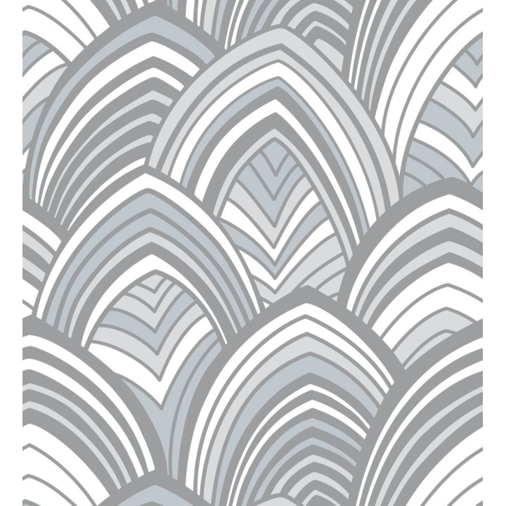 Papel pintado geométrico de arcos de terciopelo - Scandi Arches 680824