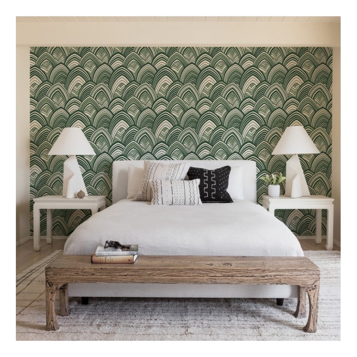 Papel pintado geométrico de arcos de terciopelo - Scandi Arches 680825