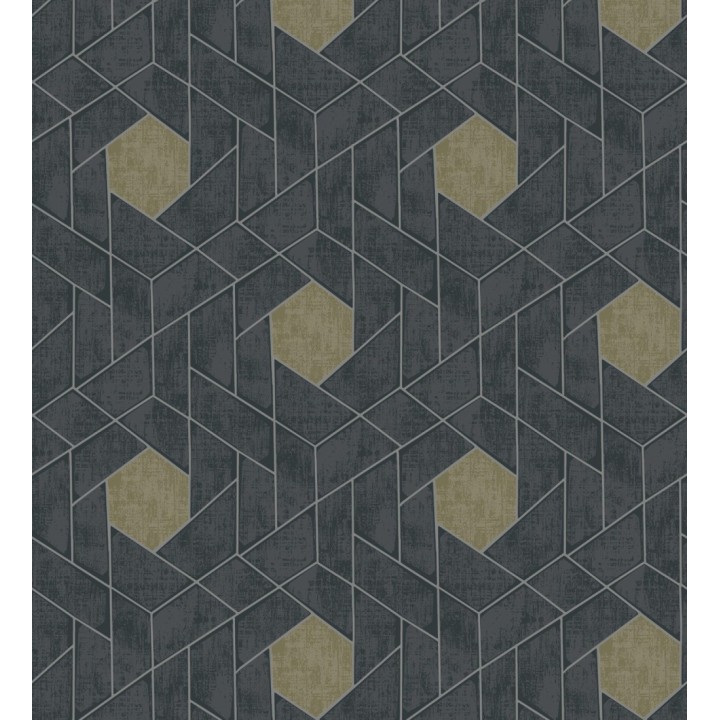 Papel pintado hexágonos geométricos modernos - Albert Museum 680826