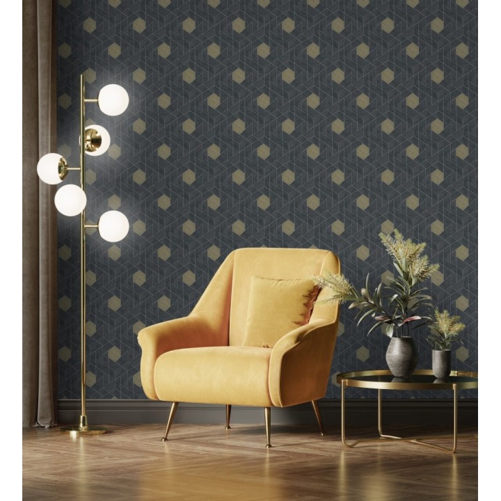 Papel pintado hexágonos geométricos modernos - Albert Museum 680826