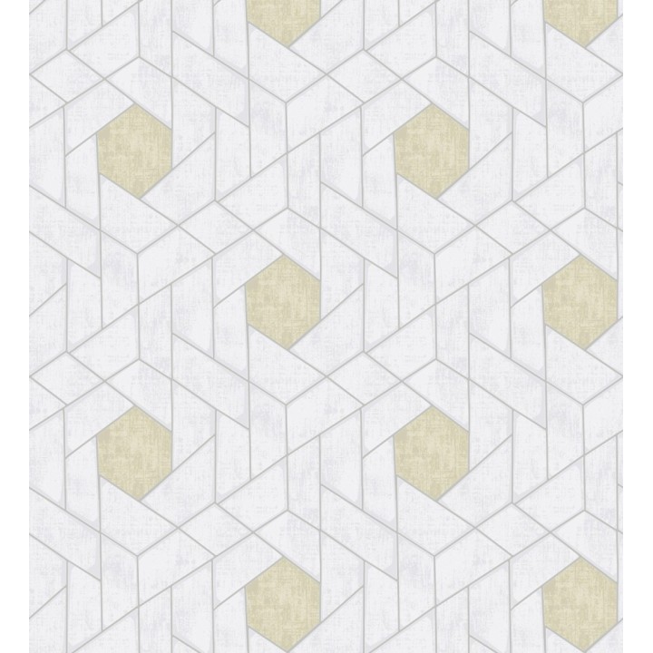 Papel pintado hexágonos geométricos modernos - Albert Museum 680827