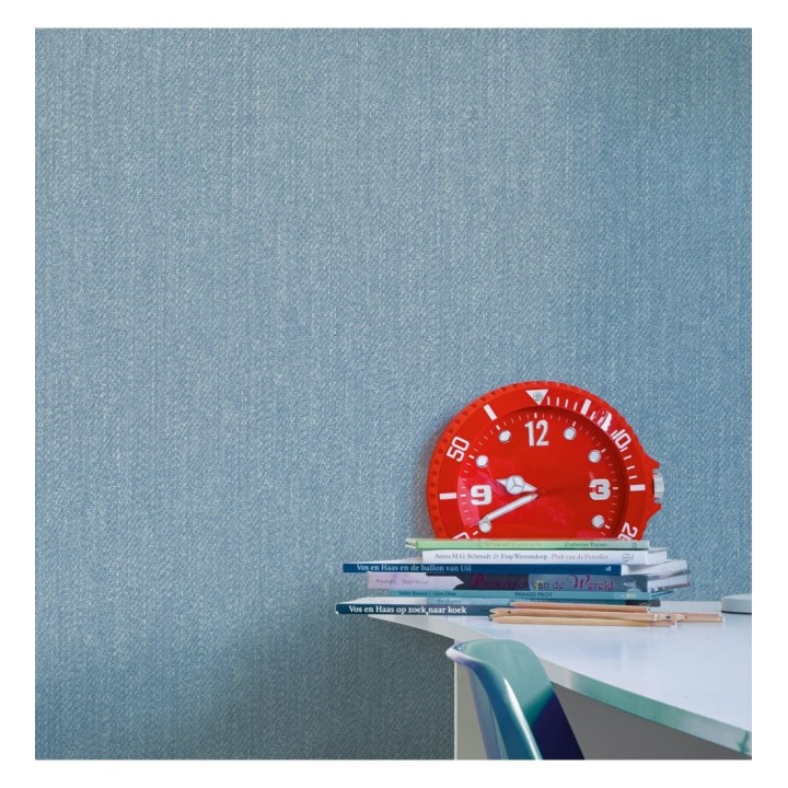 Papel pintado liso texturizado imitación tela - Din Don 120763