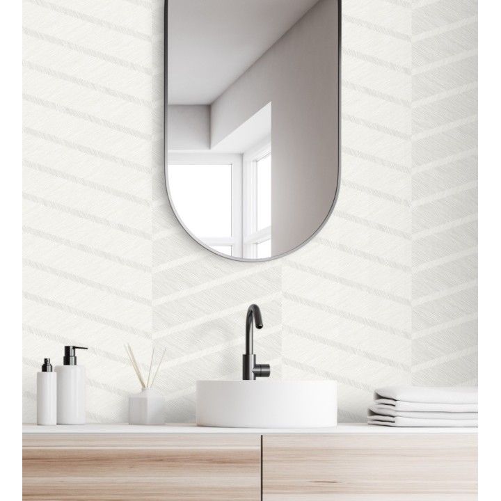 Papel pintado de rayas de espigas - Somerset House 680841