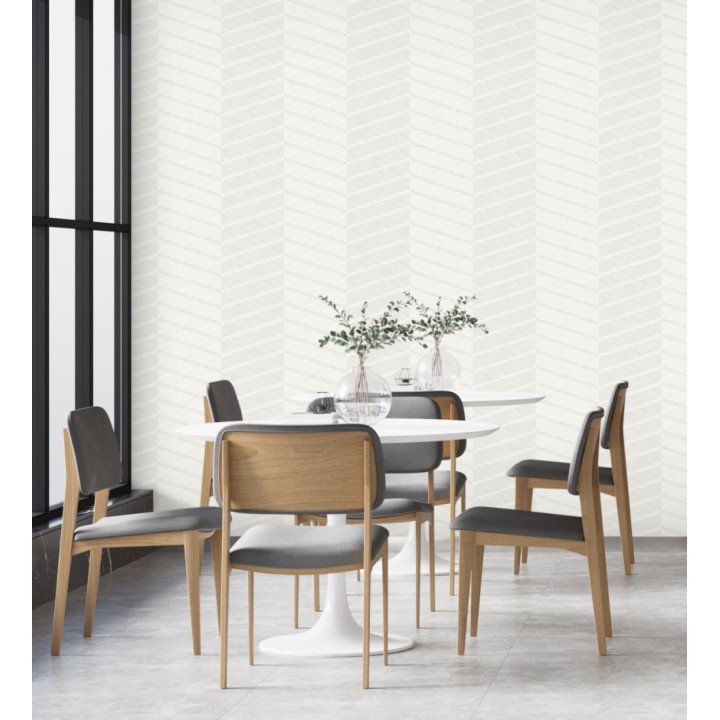 Papel pintado de rayas de espigas - Somerset House 680841