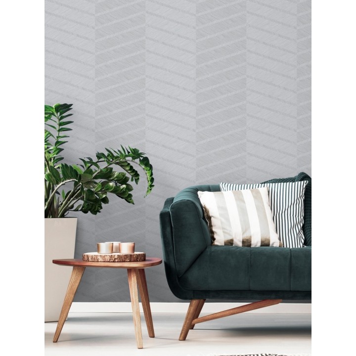 Papel pintado de rayas de espigas - Somerset House 680842