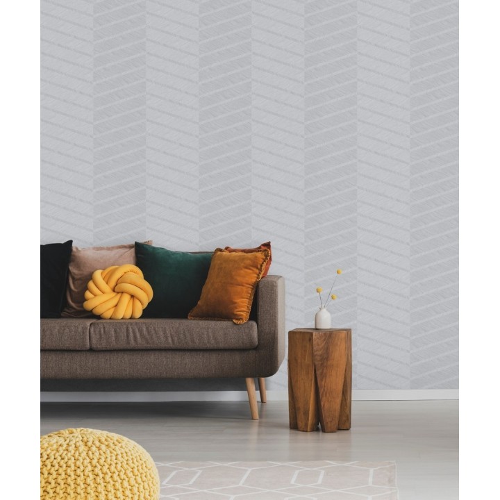 Papel pintado de rayas de espigas - Somerset House 680842