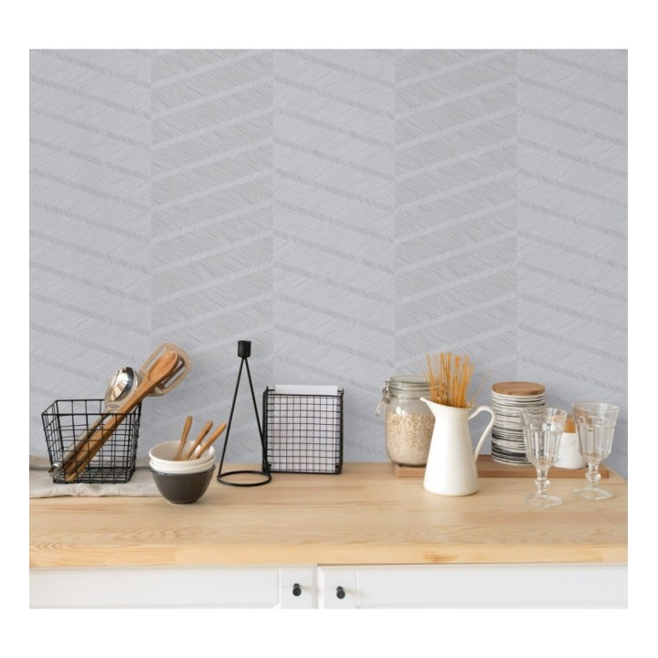 Papel pintado de rayas de espigas - Somerset House 680842