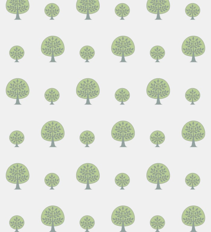 Papel pintado árboles infantiles verde estilo nórdico - New Forest 120769