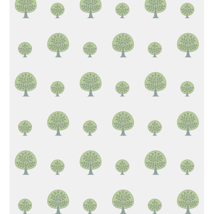Papel pintado árboles infantiles verde estilo nórdico - New Forest 120769