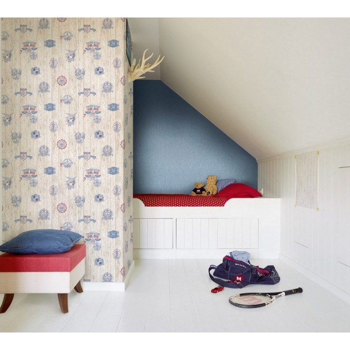 Papel pintado motivos marineros listones de madera - Forever Sailing 120773