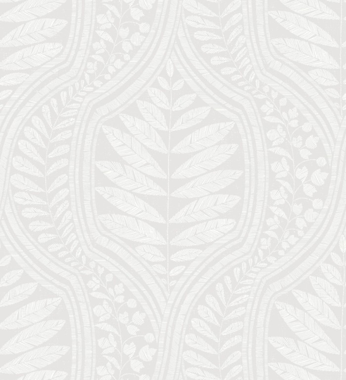 Papel pintado gran damasco con hojas hindú - Scandi Palace 680862