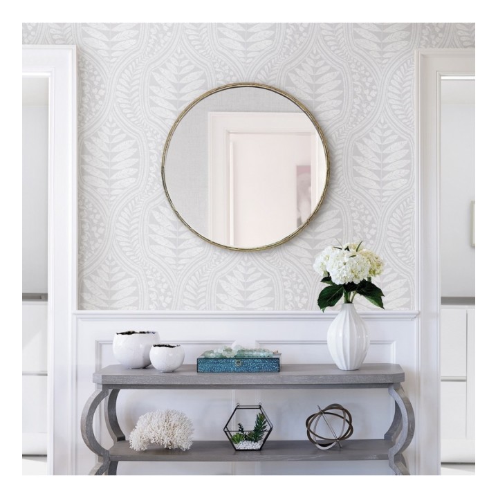 Papel pintado gran damasco con hojas hindú - Scandi Palace 680862