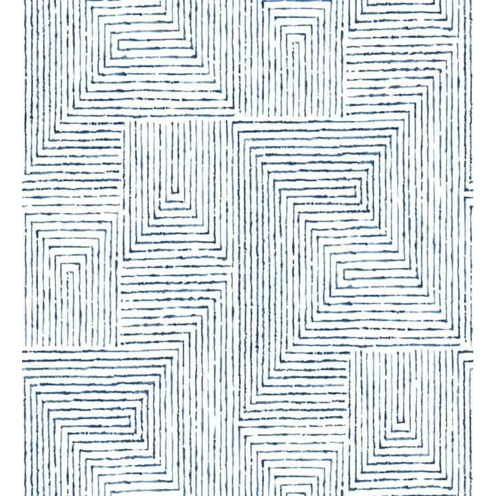 Papel pintado geométrico de laberinto de estilo moderno - Wallace Hall 680869