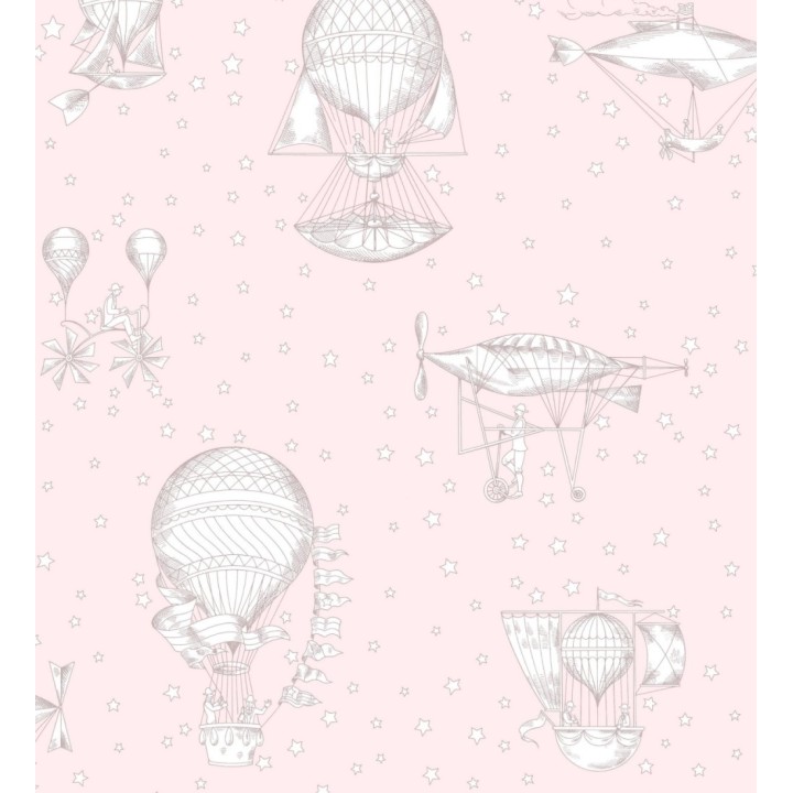 Papel pintado infantil estrellas pequeñas y globos aéreos - Around the World 120777