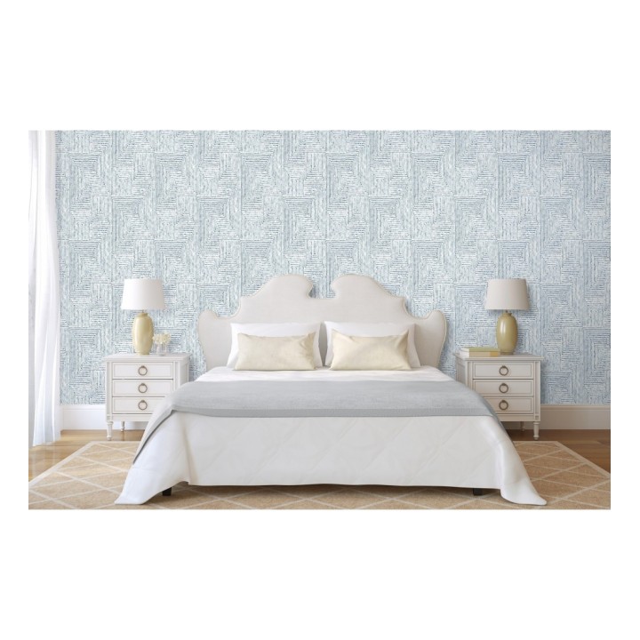 Papel pintado geométrico de laberinto de estilo moderno - Wallace Hall 680869