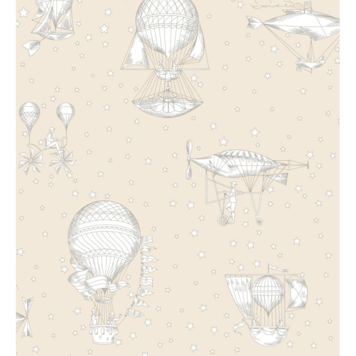 Papel pintado infantil estrellas pequeñas y globos aéreos - Around the World 120778