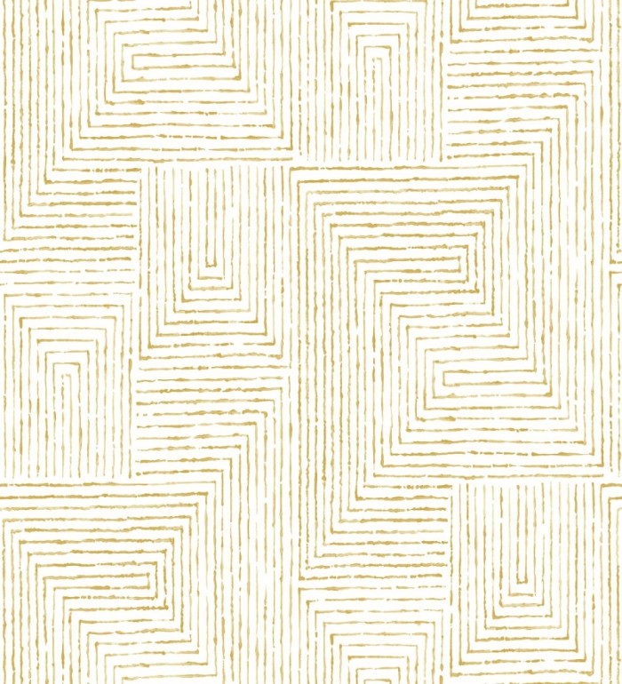 Papel pintado geométrico de laberinto de estilo moderno - Wallace Hall 680871