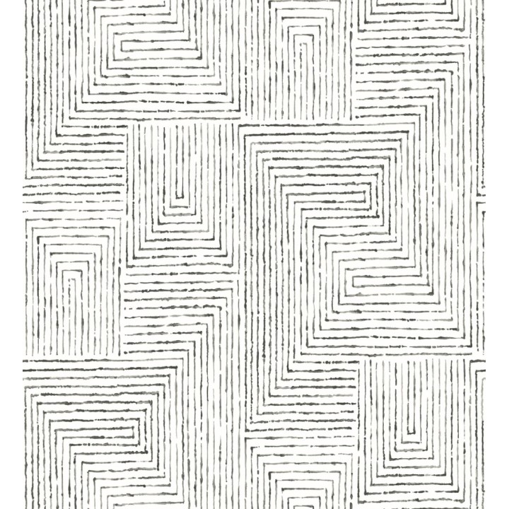 Papel pintado geométrico de laberinto de estilo moderno - Wallace Hall 680872