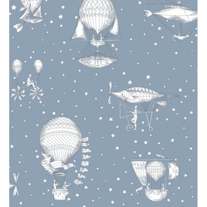 Papel pintado infantil estrellas pequeñas y globos aéreos - Around the World 120779