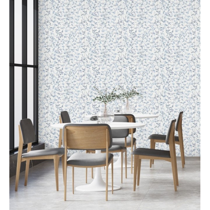 Papel pintado de ramas delgadas y hojas pequeñas - Elva Forest 680879