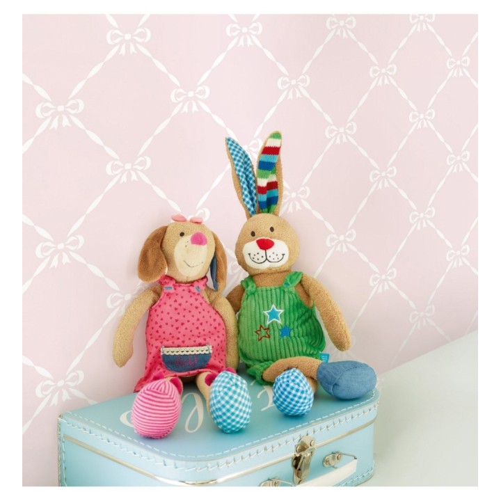 Papel pintado lazos y rombos infantiles dormitorio niña - Fashion Day 2 120783