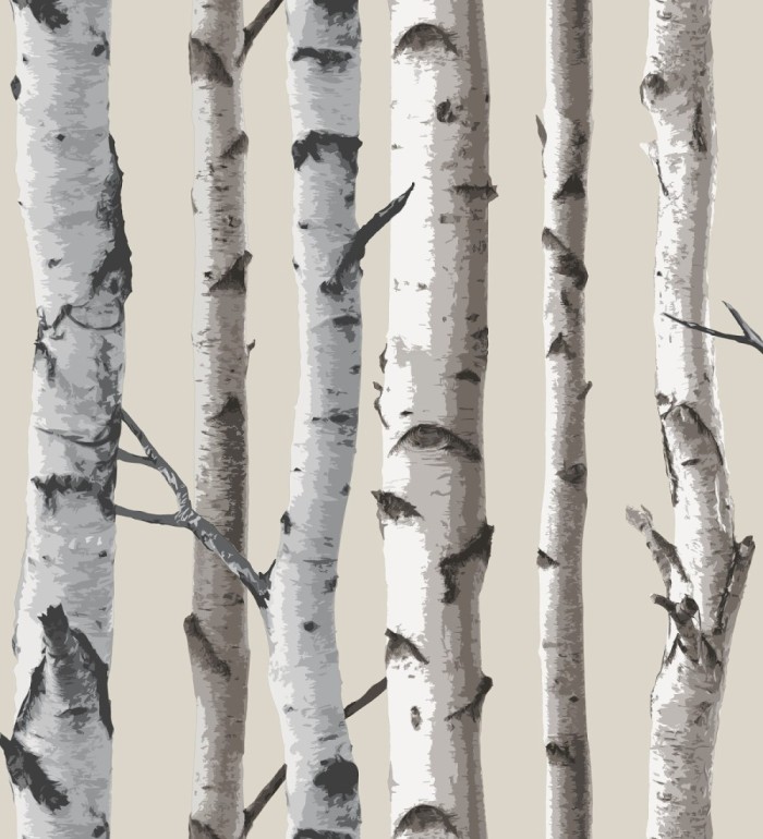 Papel pintado tronco de árboles de estilo nórdico - Nordic Forest 680891