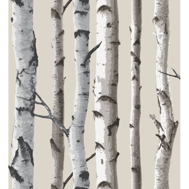 Papel pintado tronco de árboles de estilo nórdico - Nordic Forest 680891