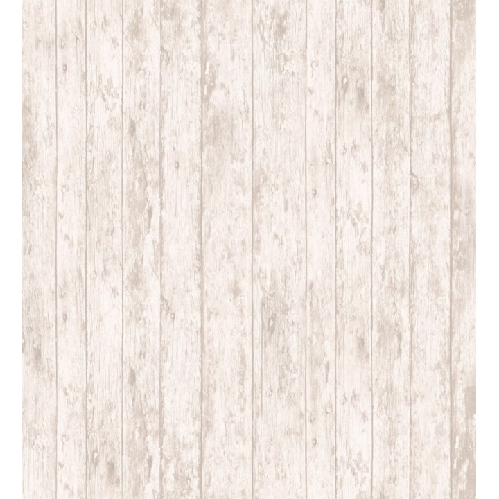 Papel pintado listones de madera desgastada beige - Nautic Wood 120789