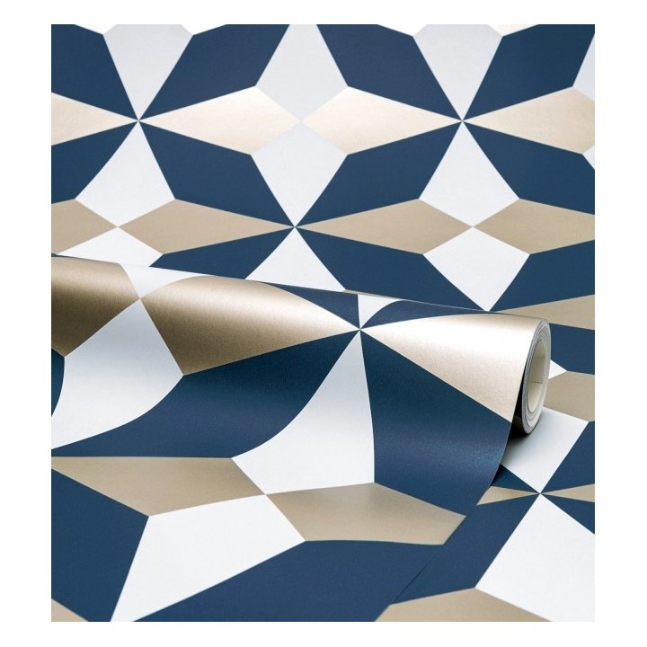 Papel pintado de estrellas grandes con detalles metalizados - Luxury Stars 680902