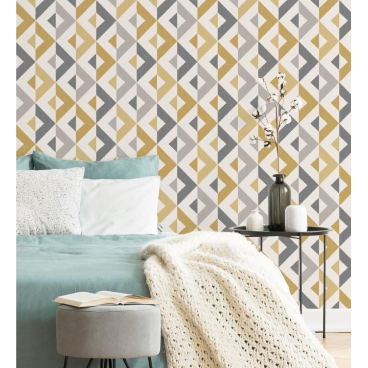 Papel pintado geométrico estilo nórdico - Nordic Metric 680925