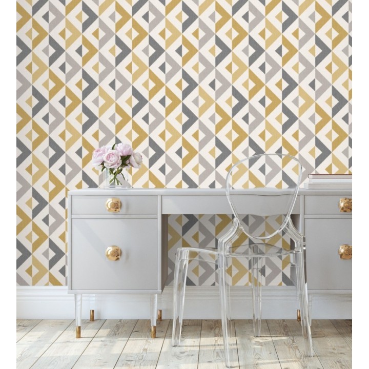 Papel pintado geométrico estilo nórdico - Nordic Metric 680925