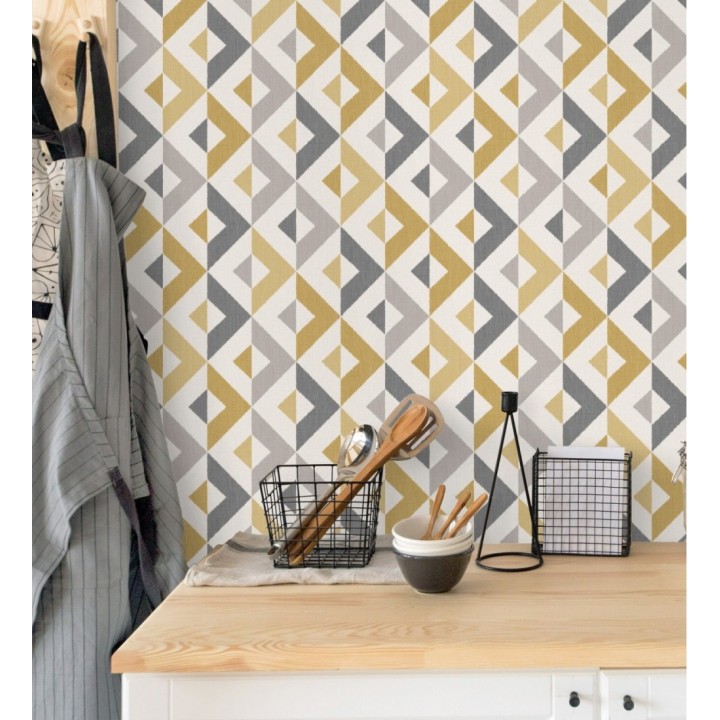 Papel pintado geométrico estilo nórdico - Nordic Metric 680925