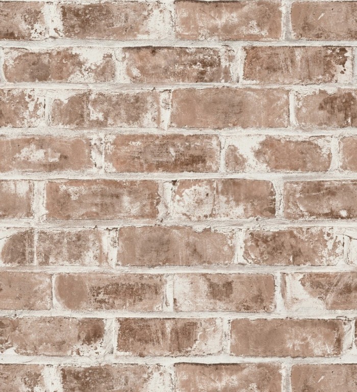 Papel pintado muro de ladrillos marrón - Preston Street 680940