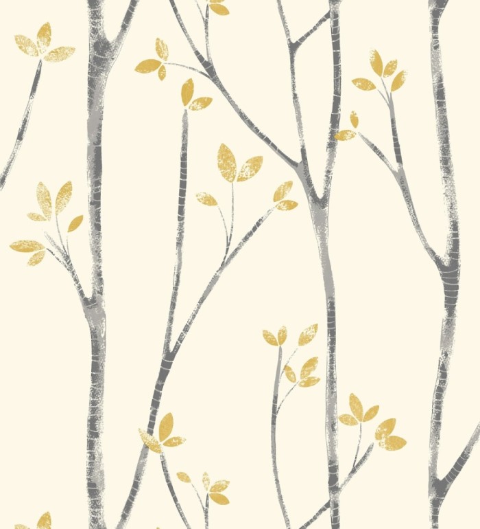 Papel pintado de ramas de árboles nórdicos - Benson Forest 680945