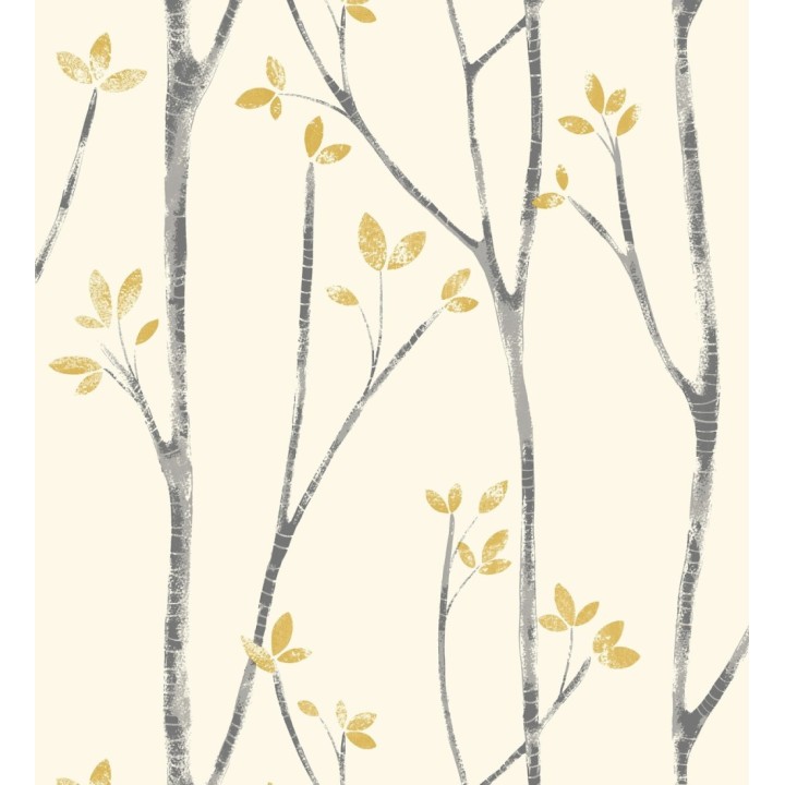 Papel pintado de ramas de árboles nórdicos - Benson Forest 680945