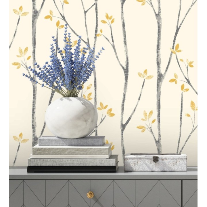 Papel pintado de ramas de árboles nórdicos - Benson Forest 680945